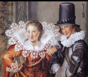  Willem Pietersz Buytewech Elegant Courting Couples (detail #1) - Art Print