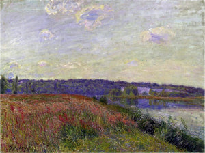  Alfred Sisley The Fields and Hills of Veneux-Nadon - Art Print