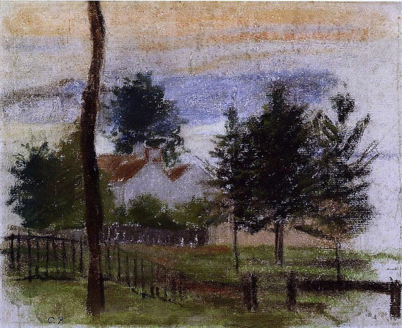  Camille Pissarro Landscape at Louveciennes - Art Print