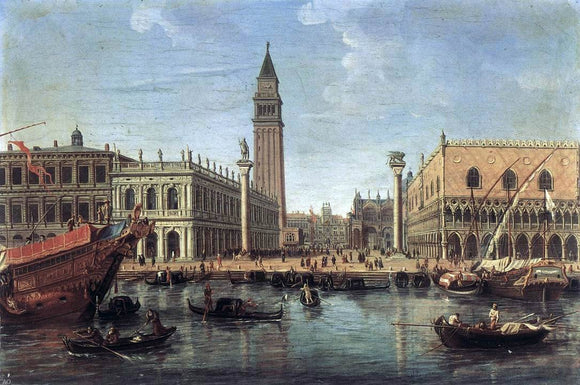  Caspar Andriaans Van Wittel The Piazzetta from the Bacino di San Marco - Art Print