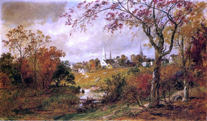  Jasper Francis Cropsey Autumn Landscape - Saugerties, New York - Art Print