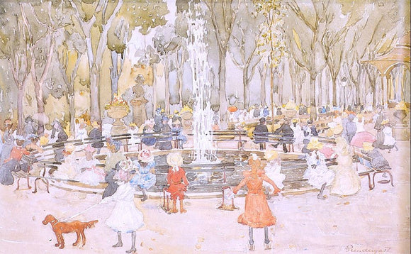  Maurice Prendergast In Central Park, New York - Art Print