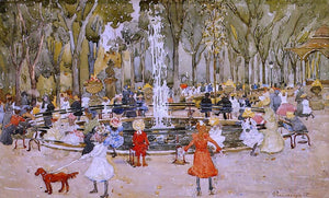  Maurice Prendergast In Central Park, New York - Art Print