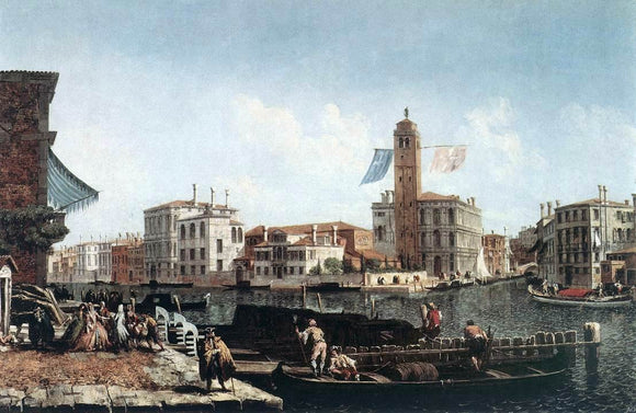  Michele Marieschi The Grand Canal with the Fishmarket - Art Print