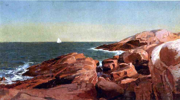  William Stanley Haseltine Rocks at Narragansett - Art Print