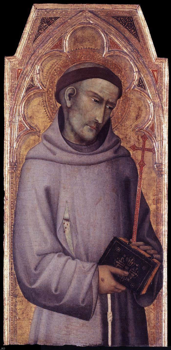  Andrea di Vanni D'Andrea St Francis of Assisi - Art Print