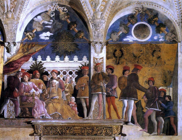  Andrea Mantegna The Court of Mantua - Art Print