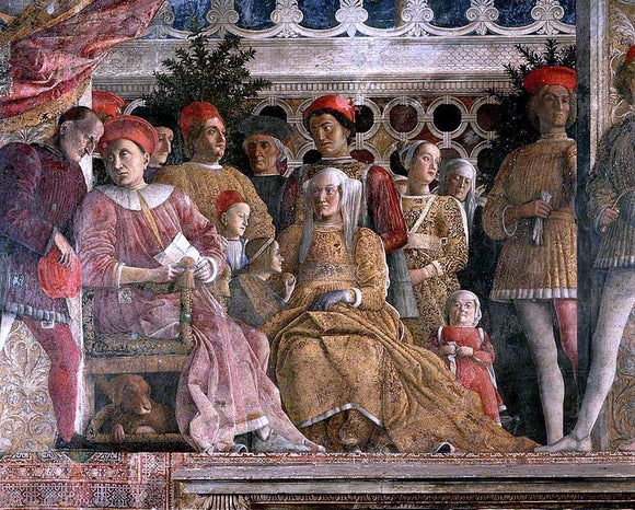  Andrea Mantegna The Court of Mantua (detail) - Art Print