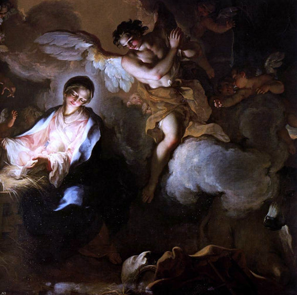  Antonio Balestra Adoration of the Shepherds (detail) - Art Print