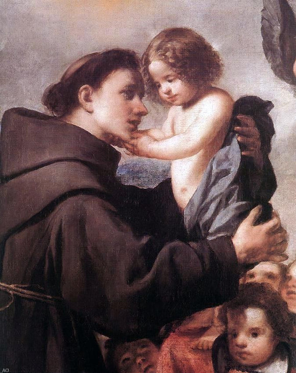  Antonio De Pereda St Anthony of Padua with Christ Child (detail) - Art Print