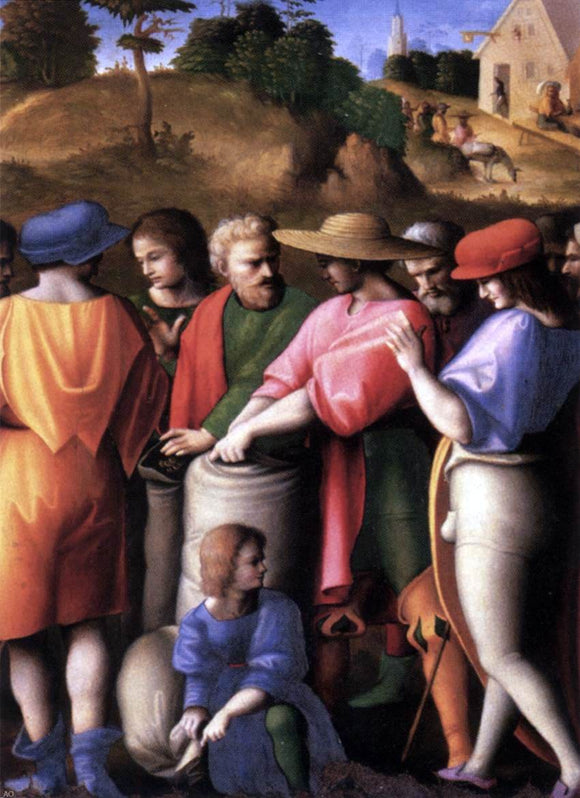  II Francesco Ubertini Bacchiacca Scenes from the Story of Joseph: The Search for the Cup - Art Print