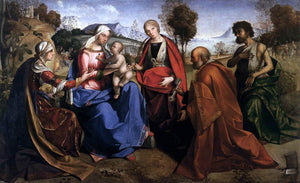  Boccaccio Boccaccino Virgin and Child with Saints - Art Print