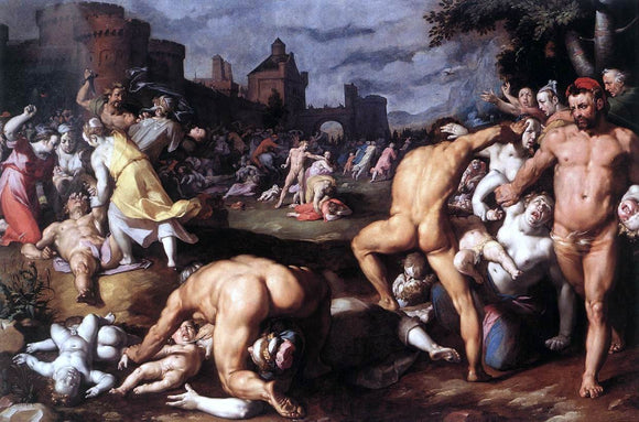  Cornelis Van Haarlem Massacre of the Innocents - Art Print