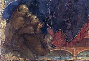  Duccio Di Buoninsegna Madonna of the Franciscans (detail) - Art Print