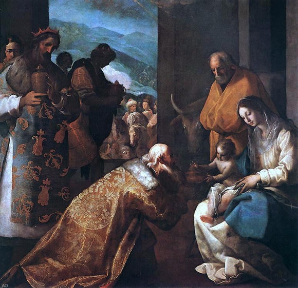  Eugenio Cajes The Adoration of the Magi - Art Print