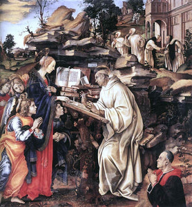  Filippino Lippi Apparition of The Virgin to St Bernard - Art Print