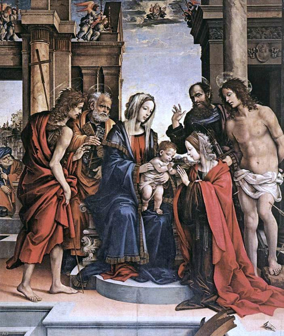  Filippino Lippi The Marriage of St Catherine - Art Print