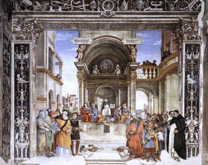  Filippino Lippi Triumph of St Thomas Aquinas over the Heretics - Art Print