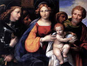  Garofalo Virgin and Child with Saints - Art Print