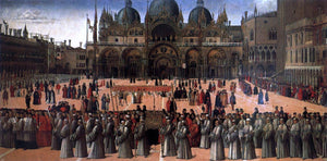  Gentile Bellini Procession in Piazza S. Marco - Art Print