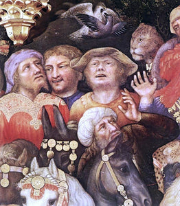  Gentile Da Fabriano Adoration of the Magi (detail) - Art Print