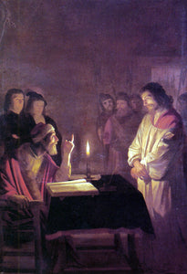  Gerrit Van Honthorst Christ before the High Priest - Art Print