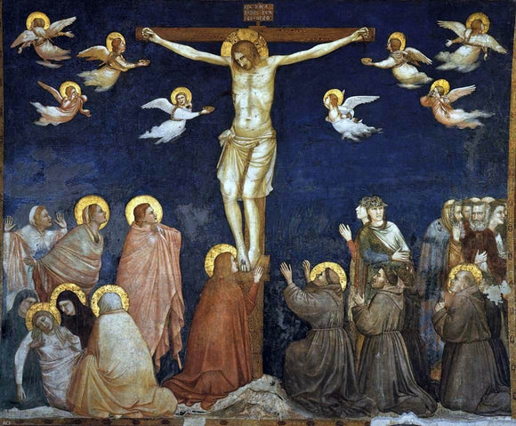  Giotto Di Bondone Crucifixion (North transept, Lower Church, San Francesco, Assisi) - Art Print