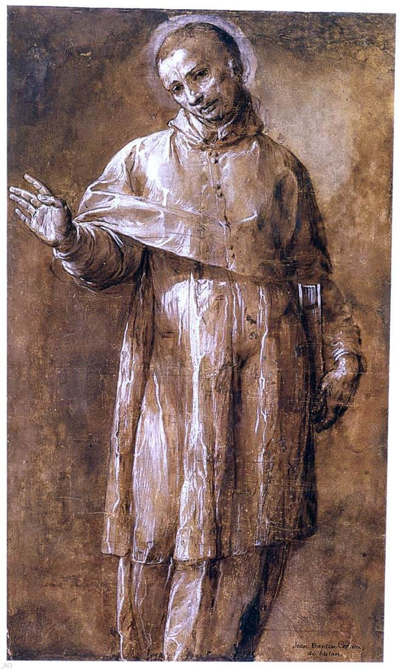  Giovanni Battista Crespi St Carlo Borromeo - Art Print