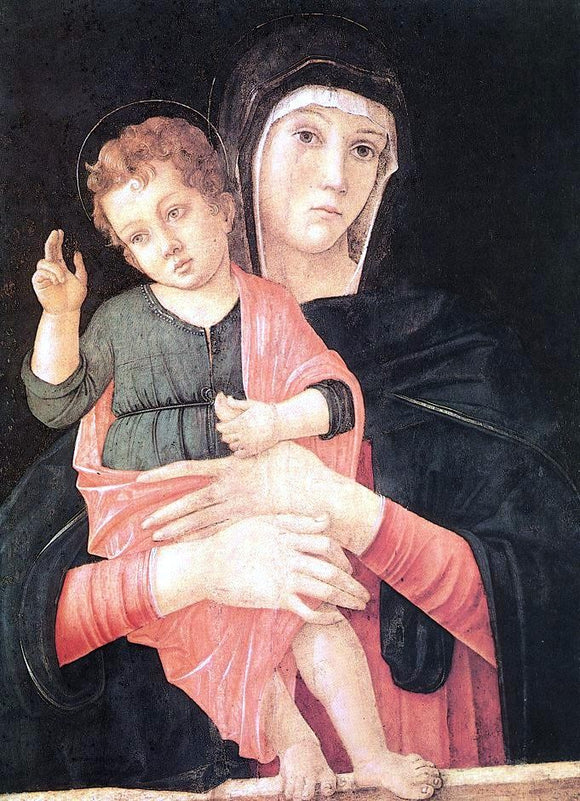  Giovanni Bellini Madonna with Child Blessing - Art Print