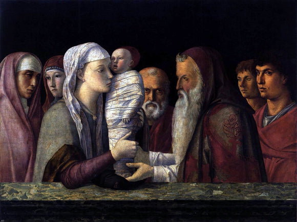  Giovanni Bellini Presentation at the Temple - Art Print