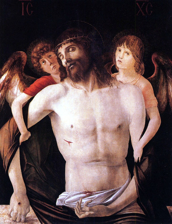  Giovanni Bellini The Dead Christ Supported by Two Angels - Art Print