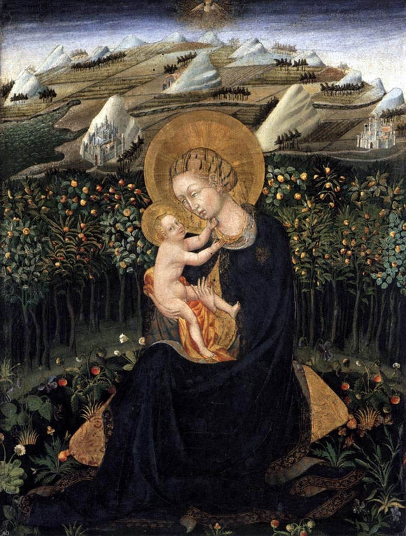  Giovanni Di Paolo Madonna of Humility  (Virgin and Child) - Art Print