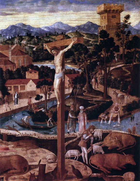  Giovanni Mansueti St Jerome in the Desert (detail) - Art Print