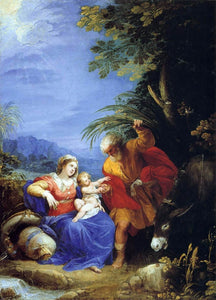  Giuseppe Cesari The Rest on the Flight into Egypt - Art Print