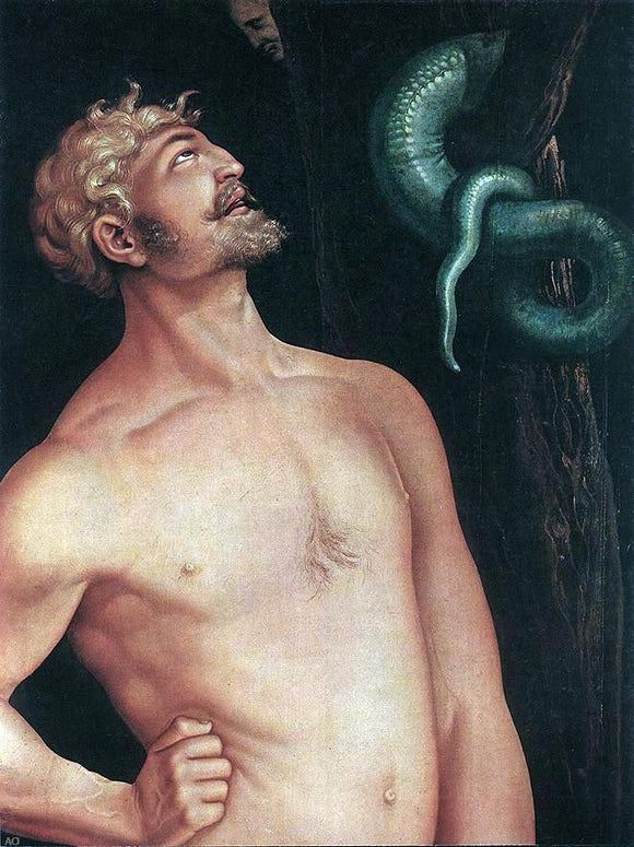  Hans Baldung Adam (detail) - Art Print