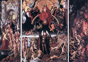  Hans Memling Last Judgment Triptych (open) - Art Print