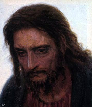  Ivan Nikolaevich Kramskoy Christ in the Wilderness [detail] - Art Print