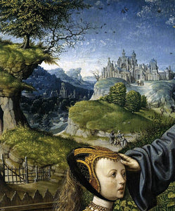  Jacob Cornelisz Van Oostsanen Christ Appearing to Mary Magdalen as a Gardener (detail) - Art Print