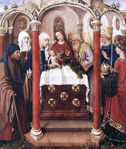  Jacques Daret Altarpiece of the Virgin - Art Print