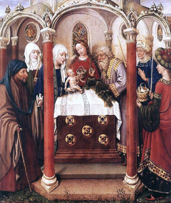  Jacques Daret Altarpiece of the Virgin - Art Print