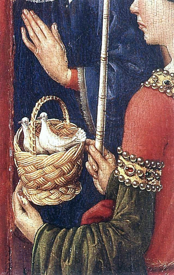  Jacques Daret Altarpiece of the Virgin (detail) - Art Print