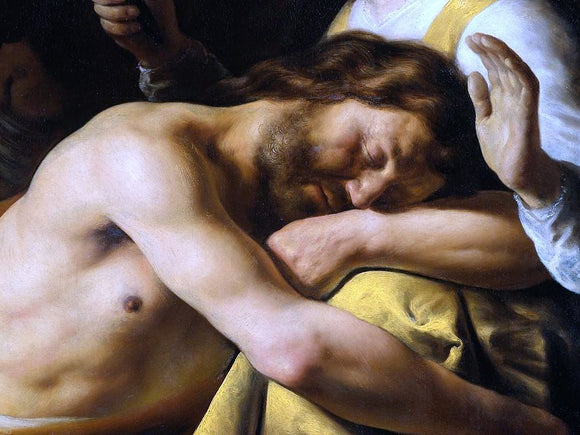  Jan Lievens Samson and Delilah [detail #2] - Art Print