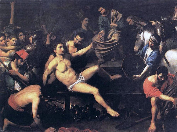  Valentin De boulogne Martyrdom of St Lawrence - Art Print