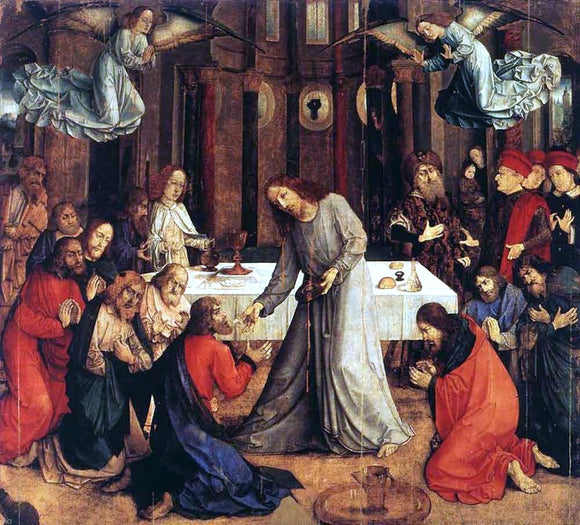  Joos Van Wassenhove The Institution of the Eucharist - Art Print