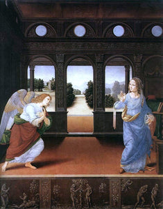  Lorenzo Di Credi Annunciation - Art Print