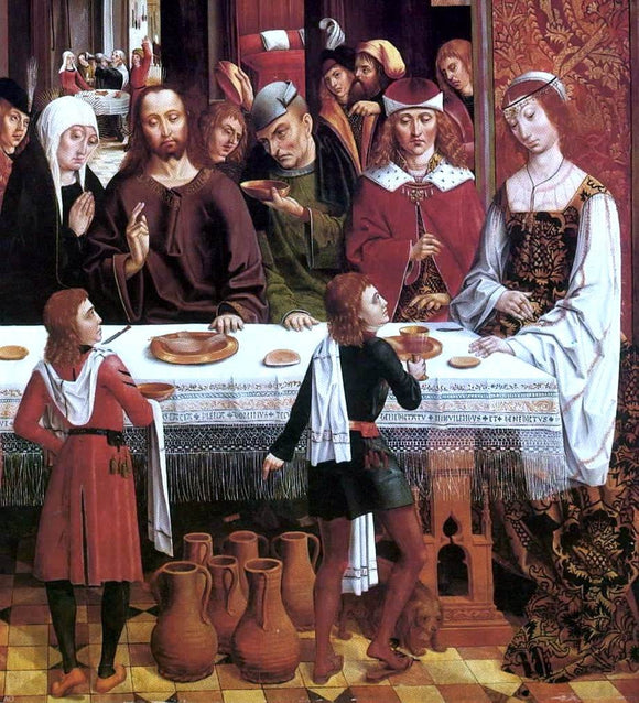  Master catholic Kings The Marriage at Cana (detail) - Art Print