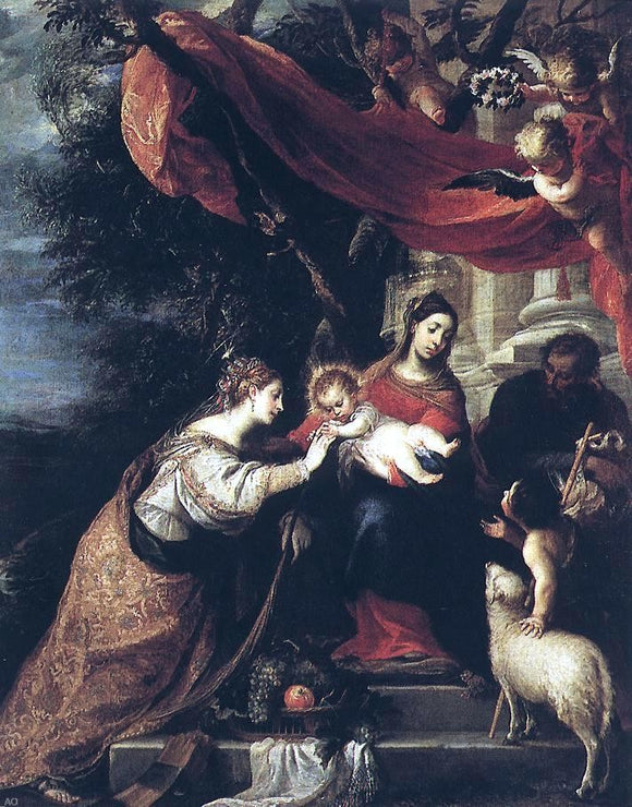  The Younger Mateo Cerezo The Mystic Marriage of St Catherine - Art Print