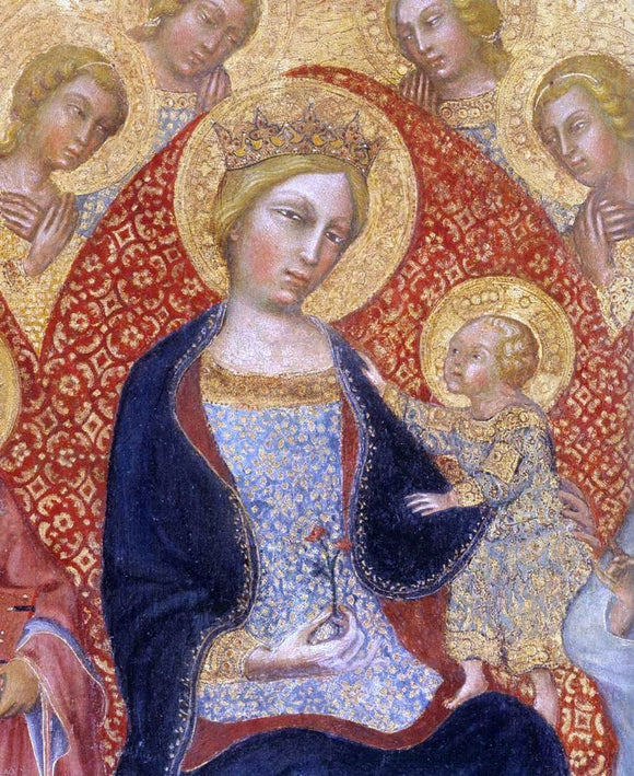  Paolo Di Giovanni fei Virgin and Child Enthroned (detail) - Art Print