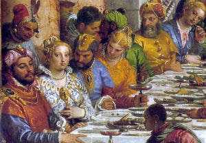  Paolo Veronese The Marriage at Cana [detail: 1] - Art Print