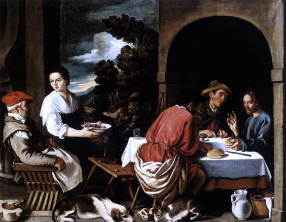  Pedro Orrente The Supper at Emmaus - Art Print